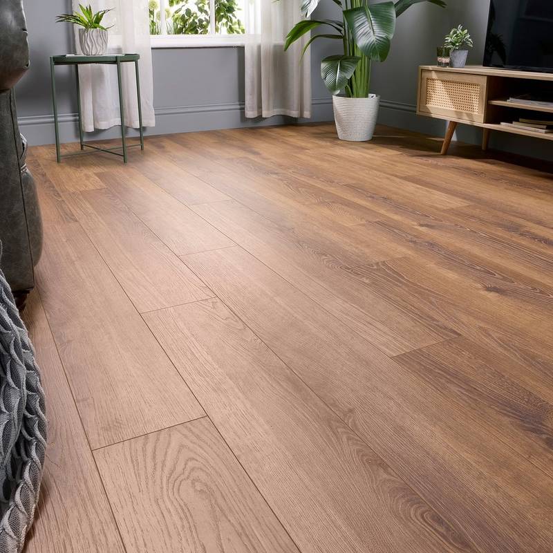 Embrace Pro  Laminate Flooring 14mm Smoked Oak AC5 Built-in Underlay - image 8