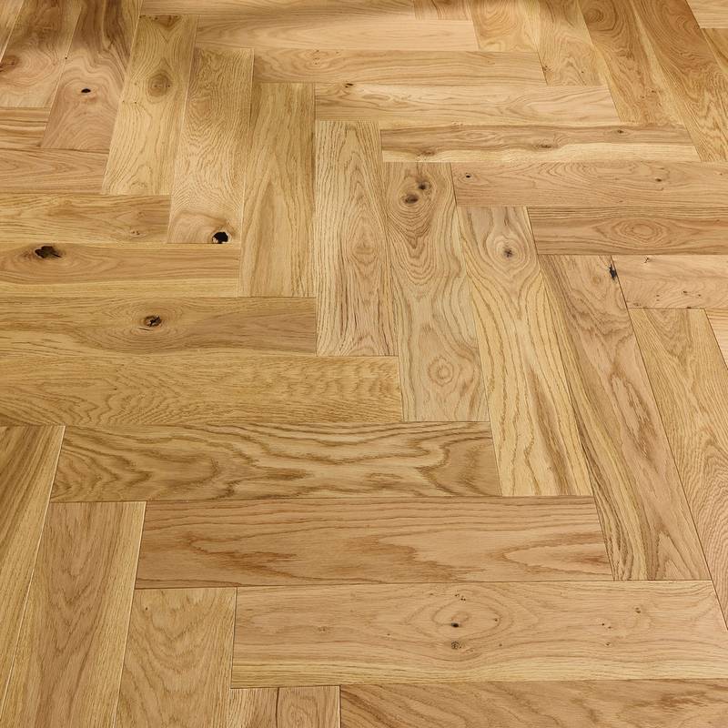 Herringbone Parquet Engineered Wood Flooring 14mm Essential Oak Brushed Lacquer - image 8