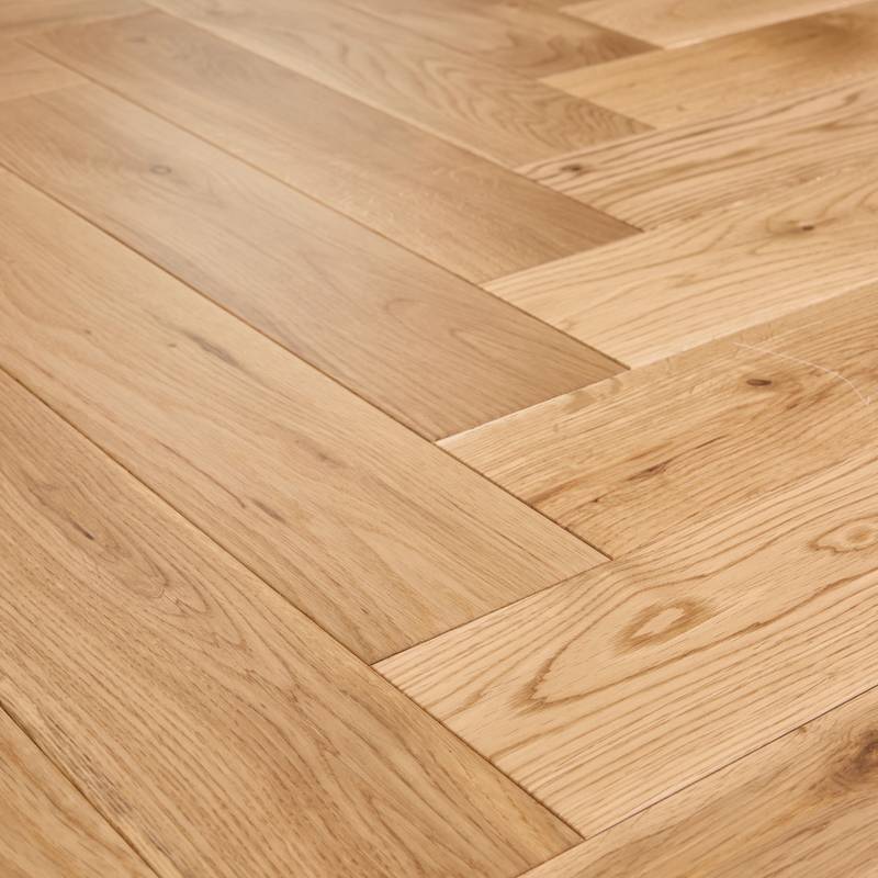 Herringbone Solid Wood Flooring 18mm Natural Matt Lacquer - image 2
