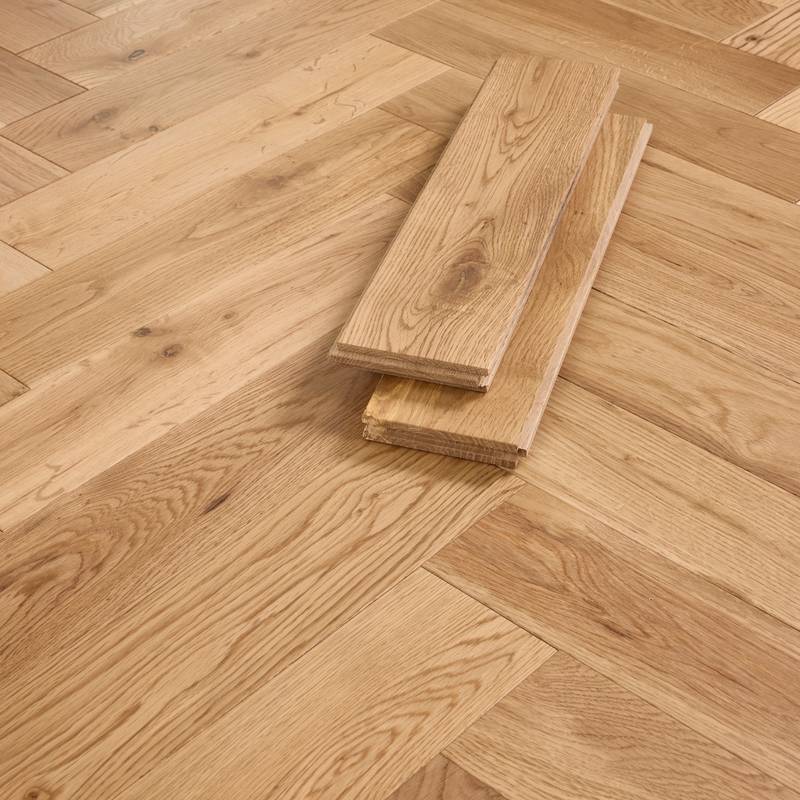 Herringbone Solid Wood Flooring 18mm Natural Matt Lacquer - image 10