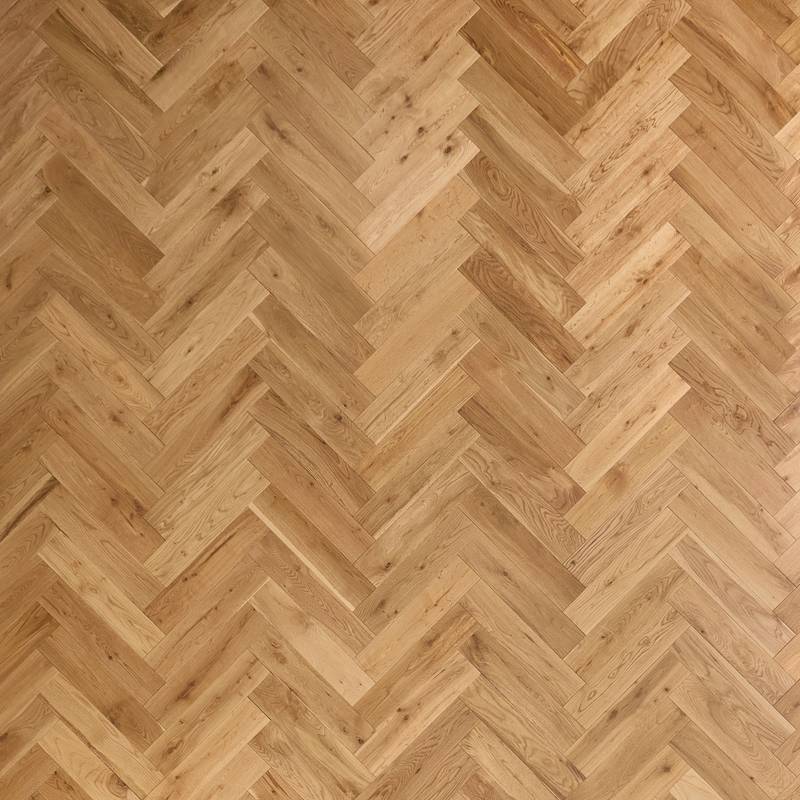 Herringbone Solid Wood Flooring 18mm Natural Matt Lacquer - image 11