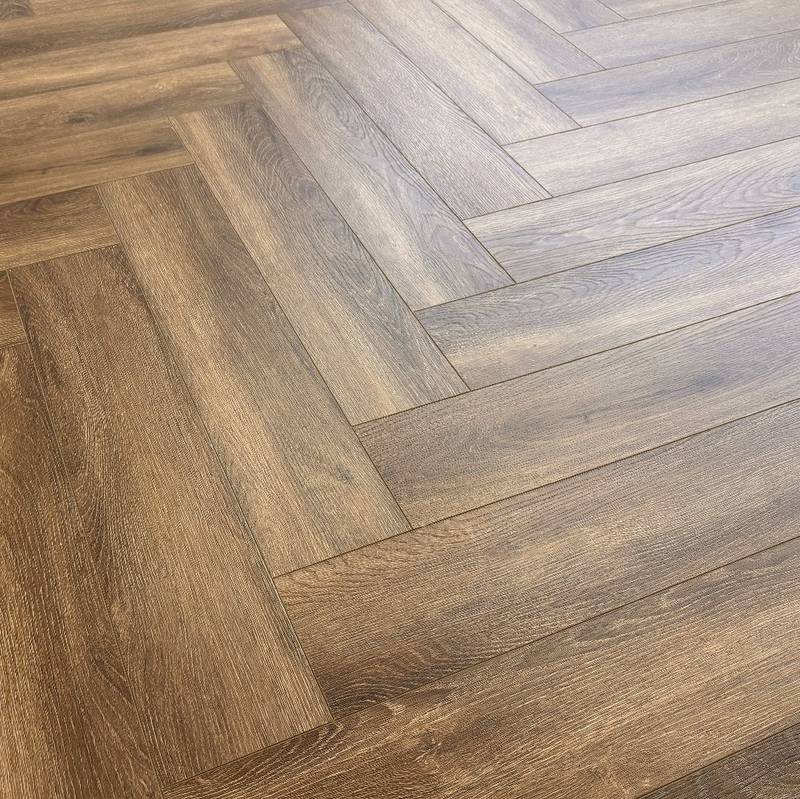 Aqua Plank Hazel Oak Herringbone Click Vinyl - image 7