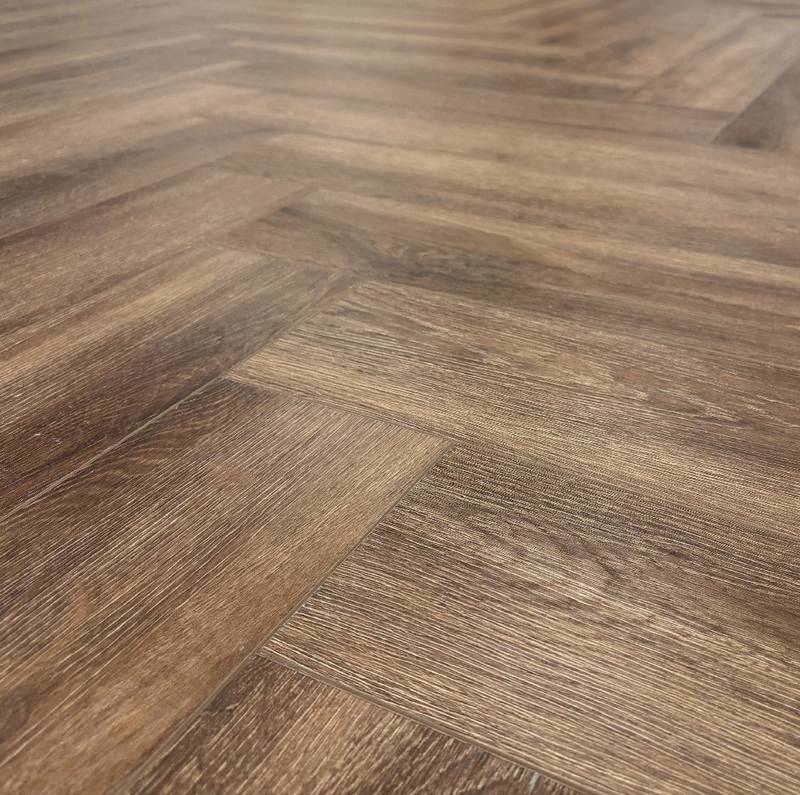 Aqua Plank Hazel Oak Herringbone Click Vinyl - image 2