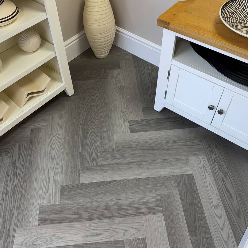 Chic Parquet LVT Flooring Dry Back Oak Grey 8007 - image 2