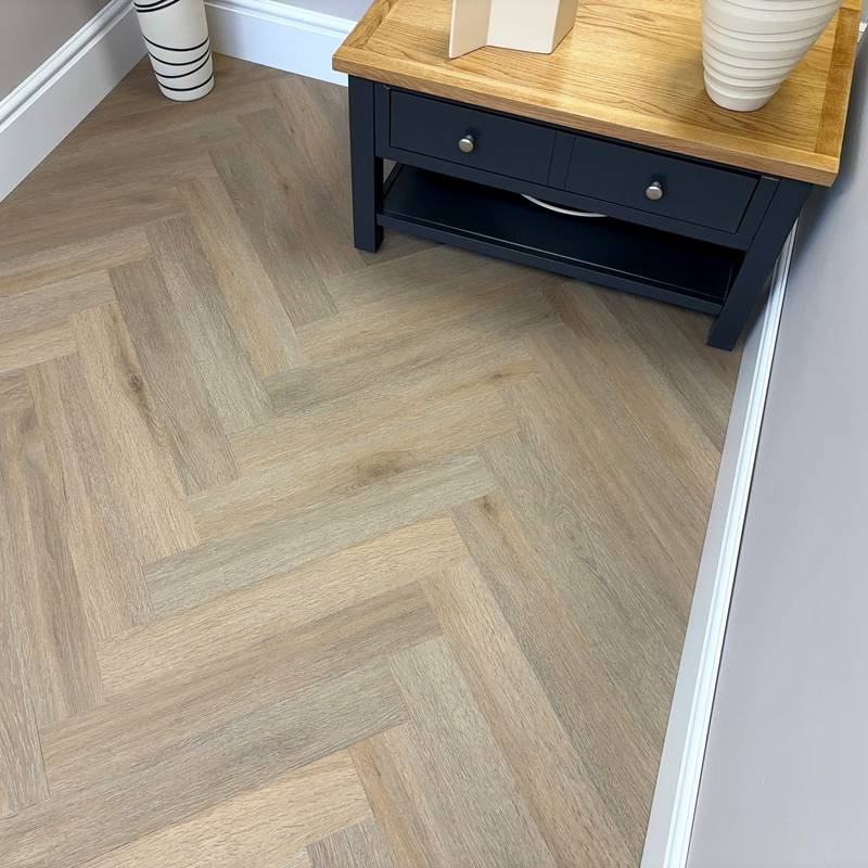 Chic Parquet LVT Flooring Dry Back Oak Limed 8005 - image 1