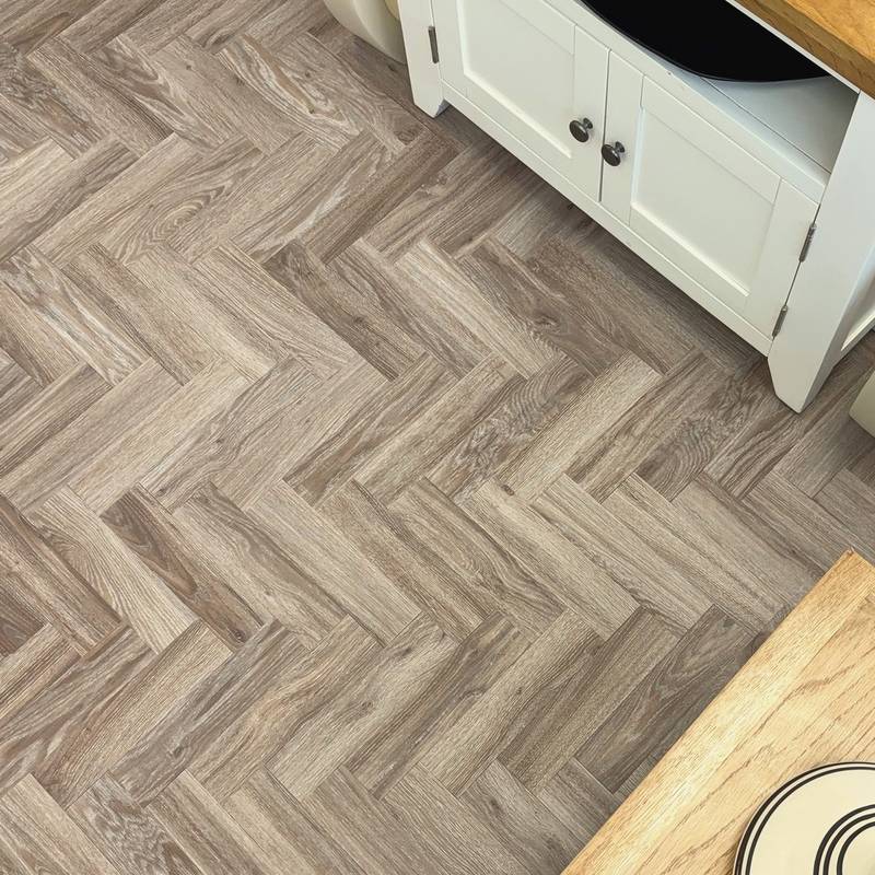 Chic Parquet Mini LVT Flooring Dry Back Blackjack Oak 229 - image 1