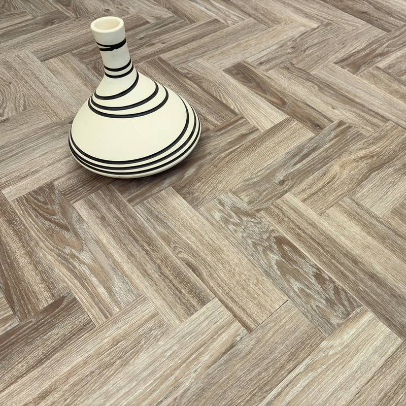 Chic Parquet Mini LVT Flooring Dry Back Blackjack Oak 229 - image 3