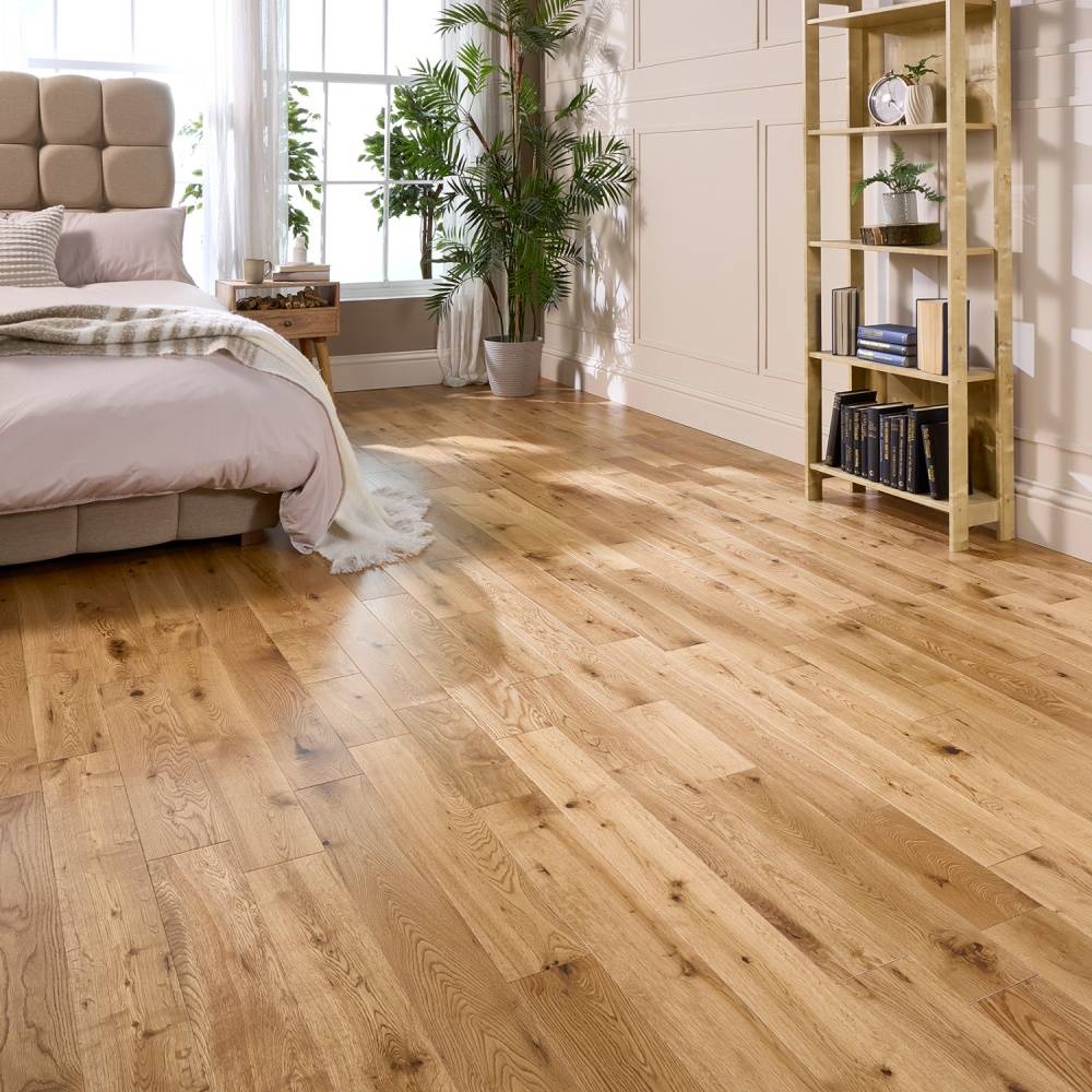 Hawthorn 18mm x 125mm Solid Wood Flooring Natural Matt Lacquer