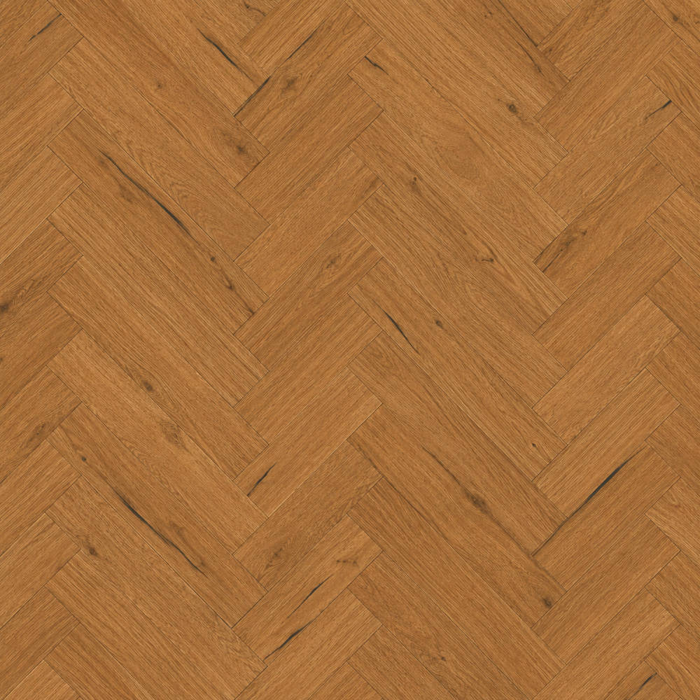 Herringbone Parquet Engineered Wood Flooring 15mm Rich Oak Hard Wax Oiled - Big