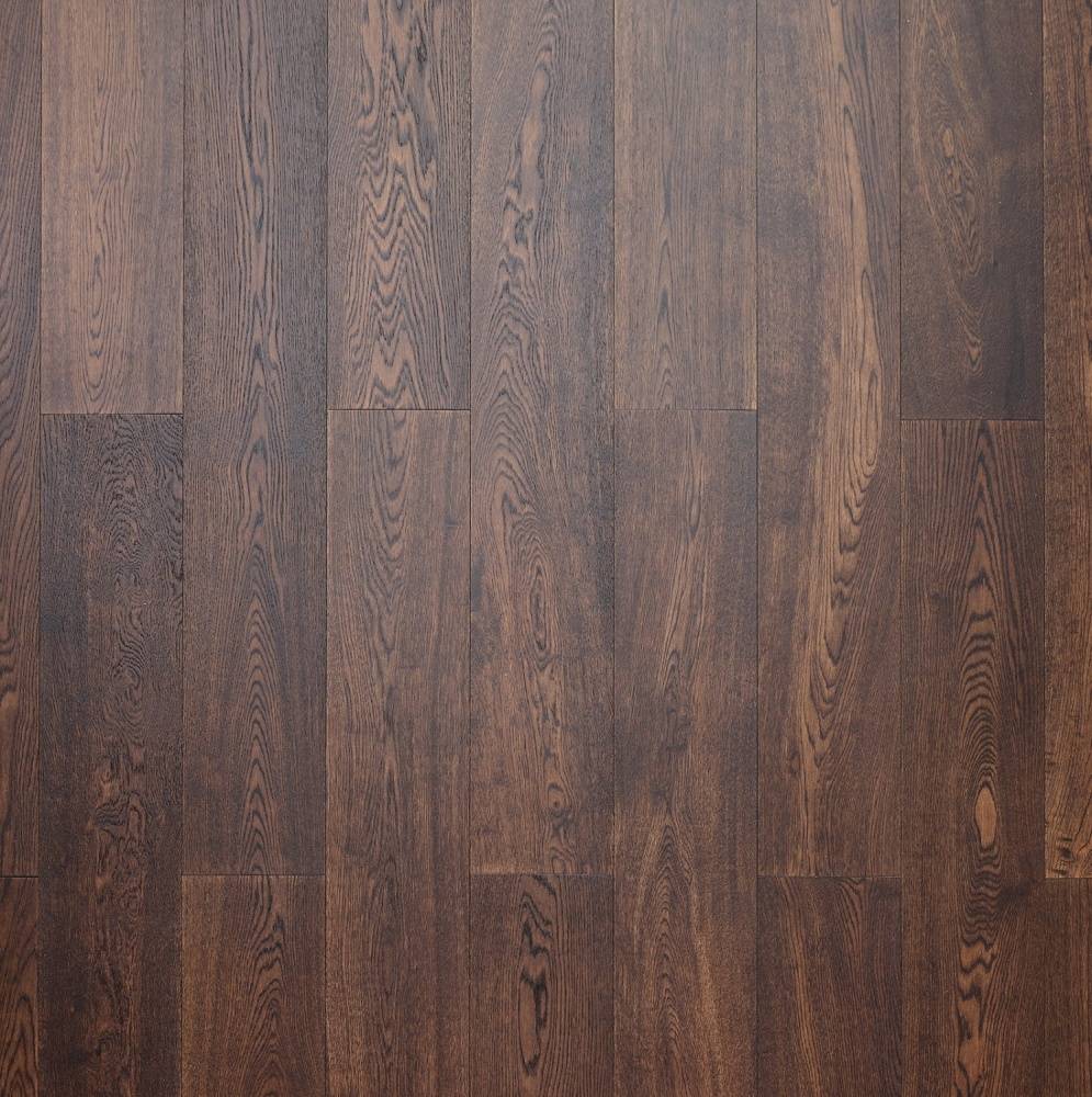 Manor Espresso Click Engineered Wood Flooring 10mm x 185mm Coffee Smoked Oak Brushed Lacquer - Big