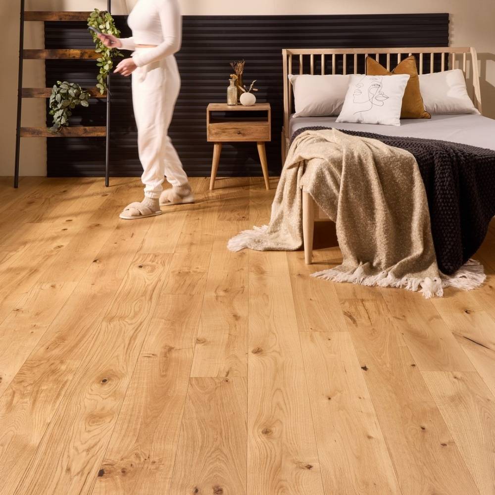 Abbey Bornem Engineered Wood Flooring 14mm x 190mm Natural Brushed Uv Oiled