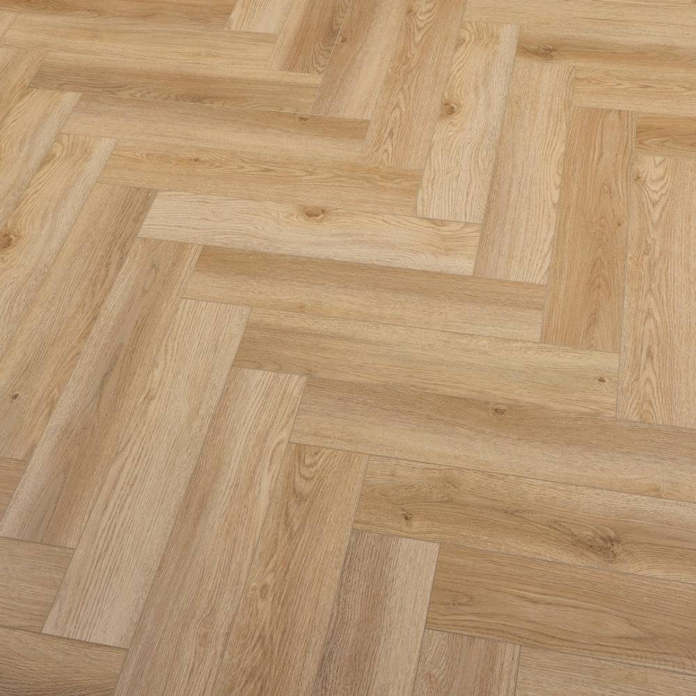 Aqua Plank Nature Oak Herringbone Click Vinyl - Big