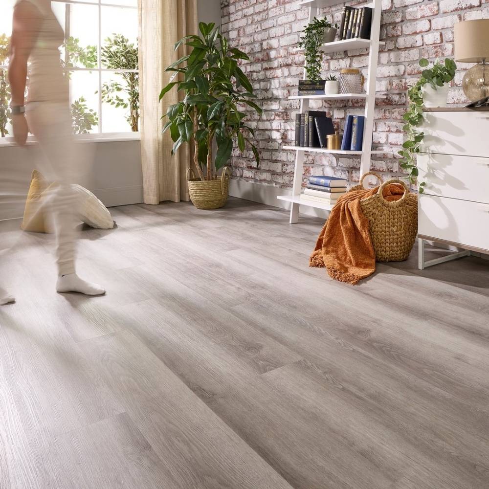 Aqua Plank Metal Oak Click Vinyl Flooring