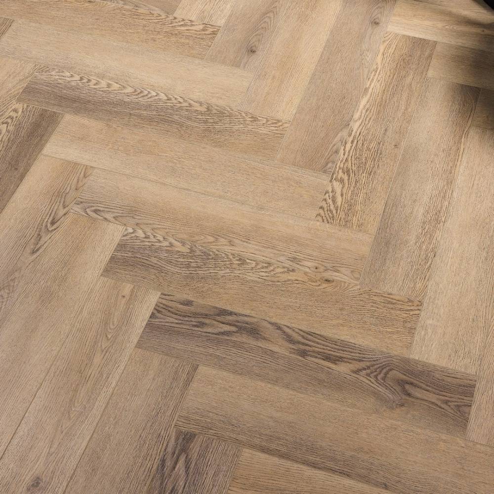 Aqua Plank Live Oak Herringbone Click Vinyl Flooring - Big