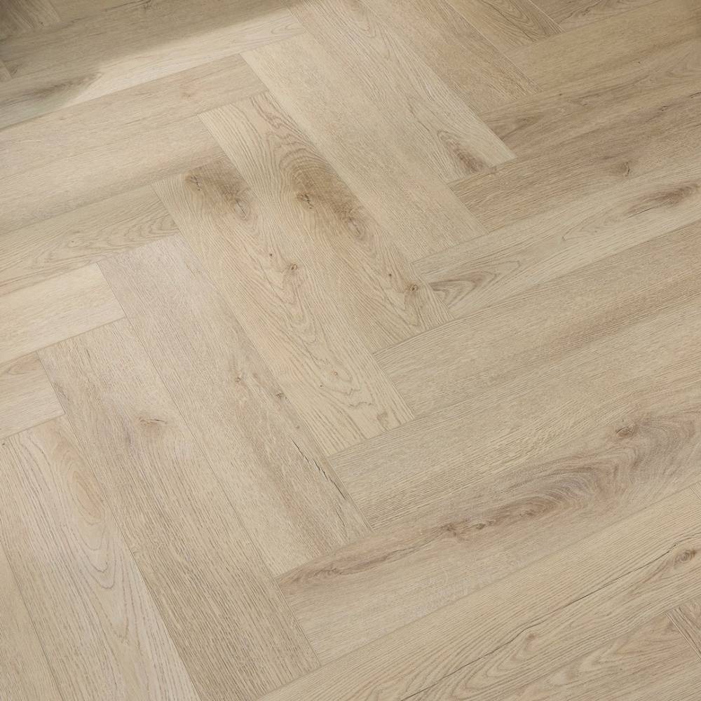 Aqua Plank Shingle Oak Herringbone Click Vinyl Flooring - Big