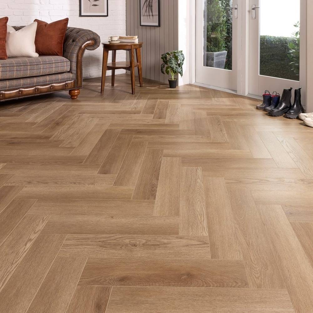 Aqua Plank Pendosa Oak Herringbone Click Vinyl