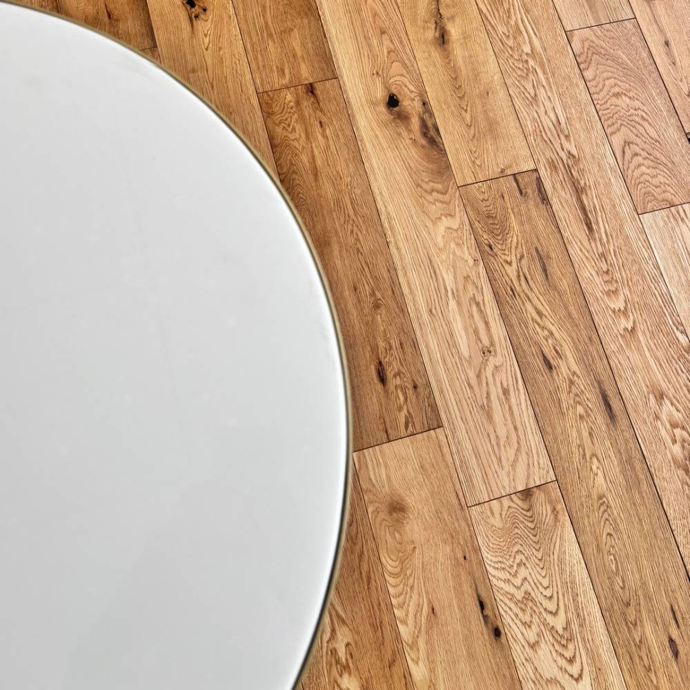 Byland 18mm x 120mm  Solid Wood Flooring Natural Brushed Uv Oiled