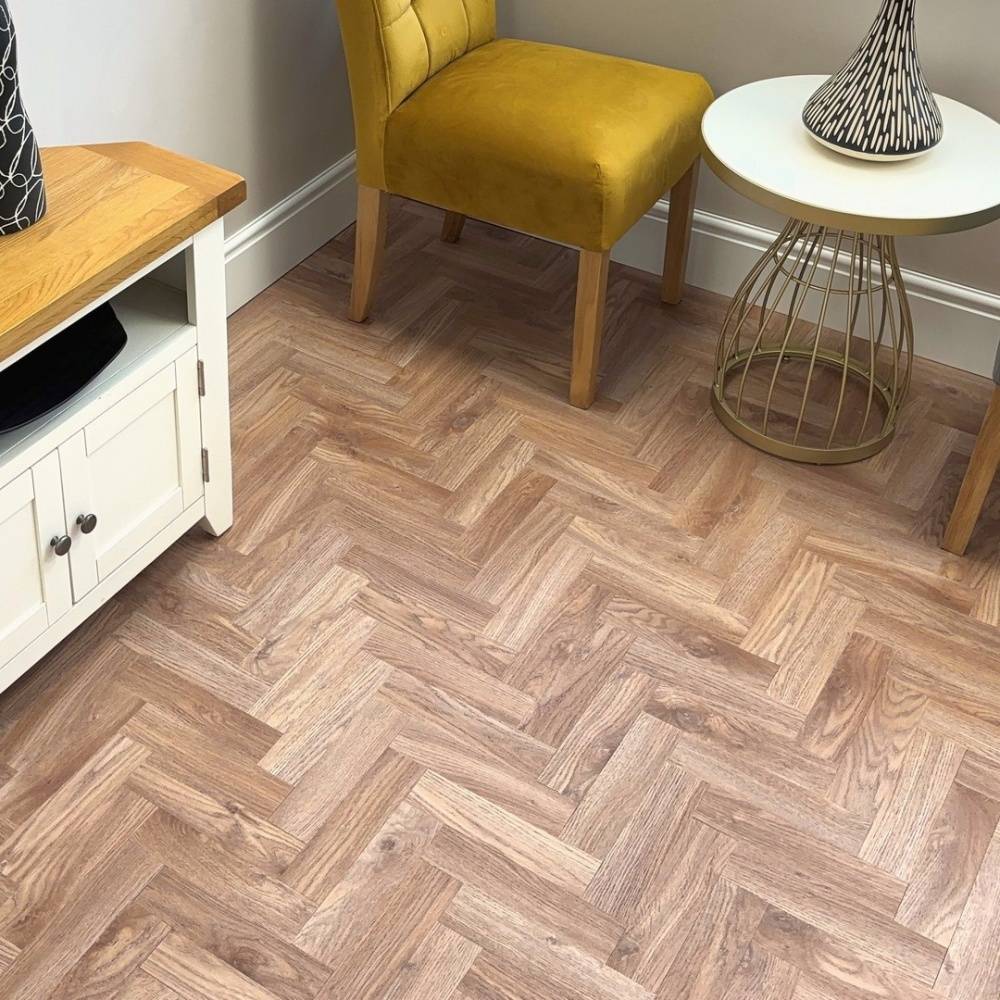 Chic Parquet Mini LVT Flooring Dry Back Sierra Oak 346