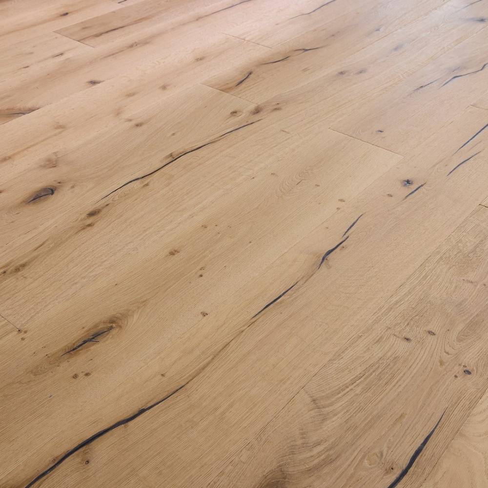 Loire Engineered Wood Flooring 15mm x 190mm Clear Oak Distressed Wax Oil  - Big