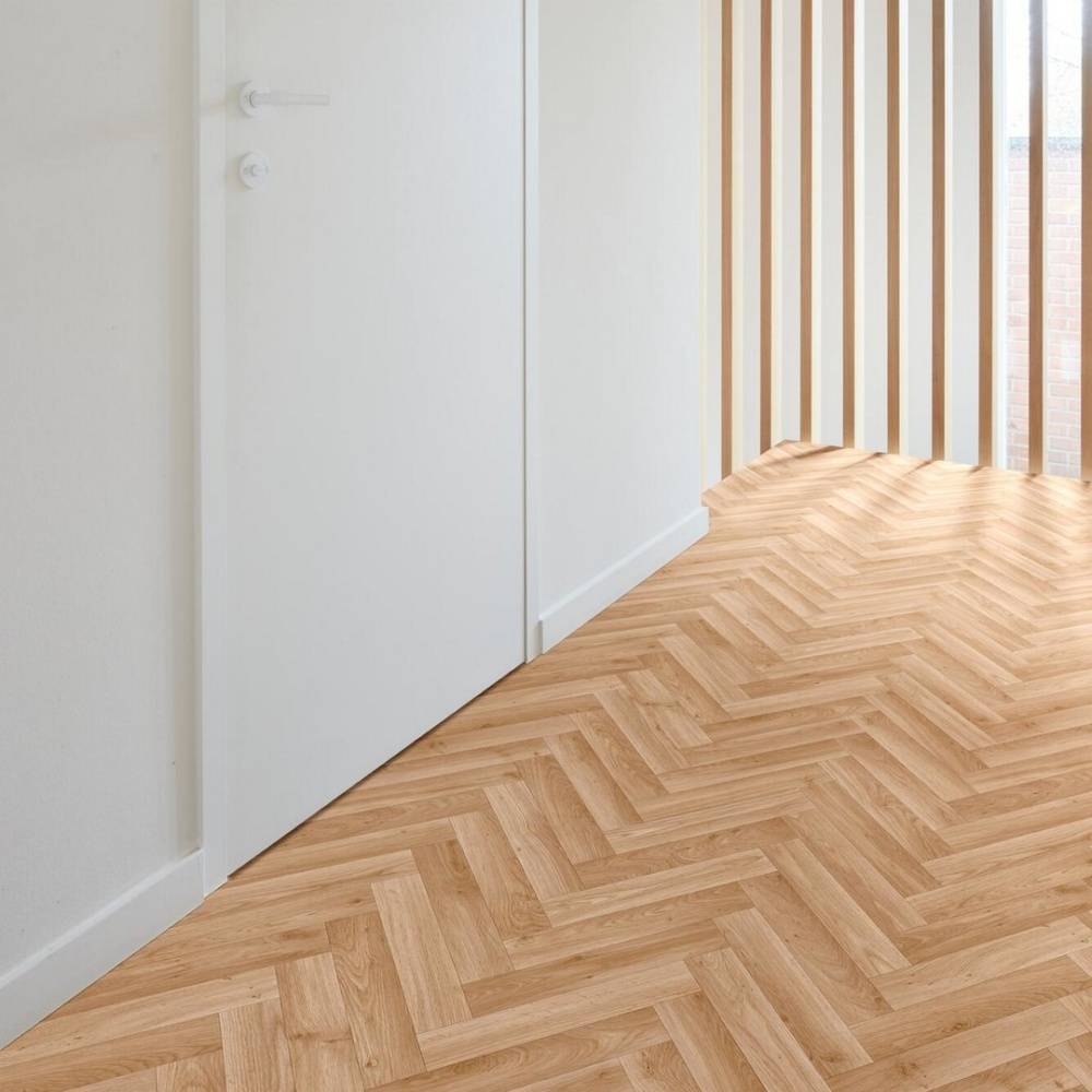 Cosystep Vinyl Flooring Caramel Oak 633D Parquet