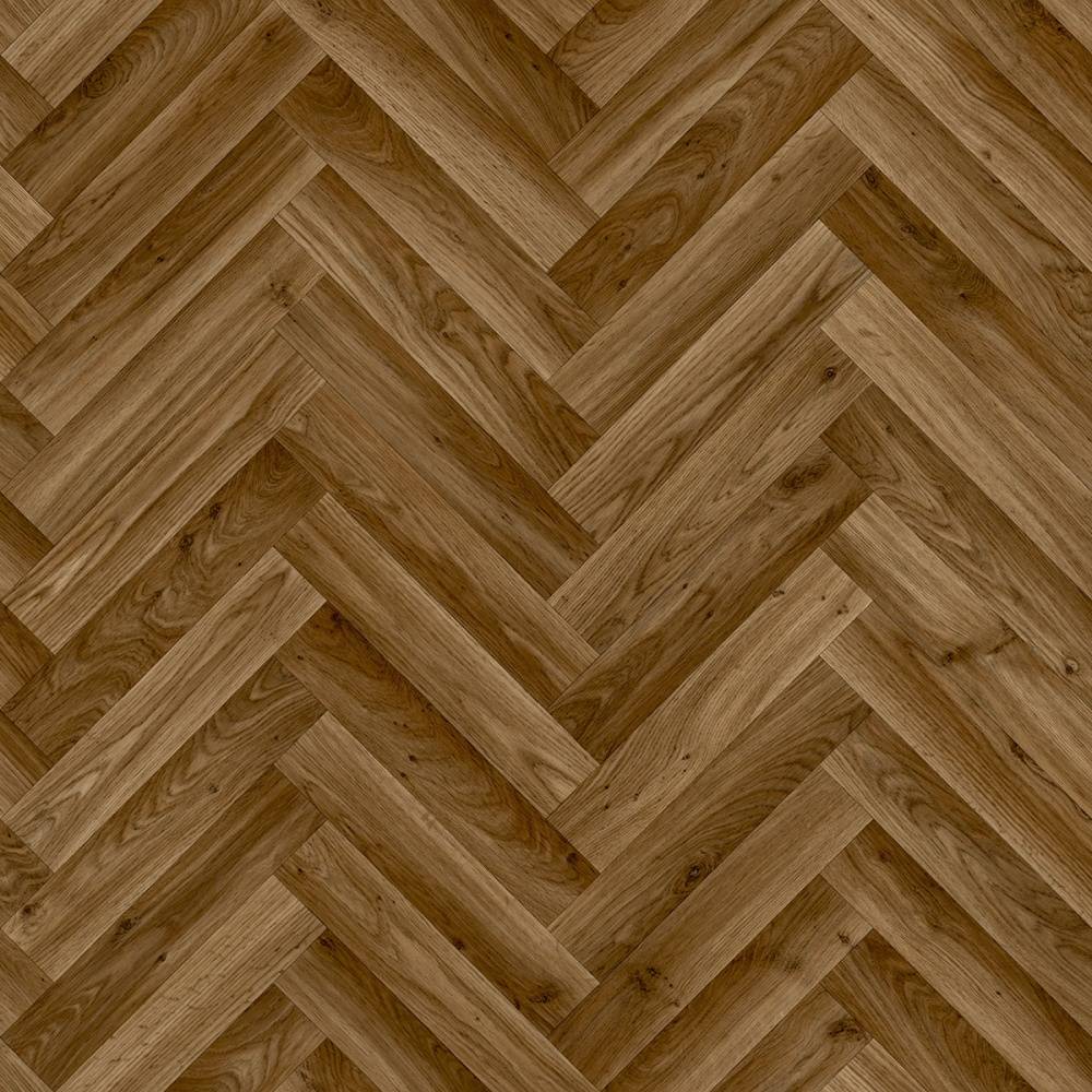 Ecostep Vinyl Flooring Herringbone Oak Medium 666D - Big