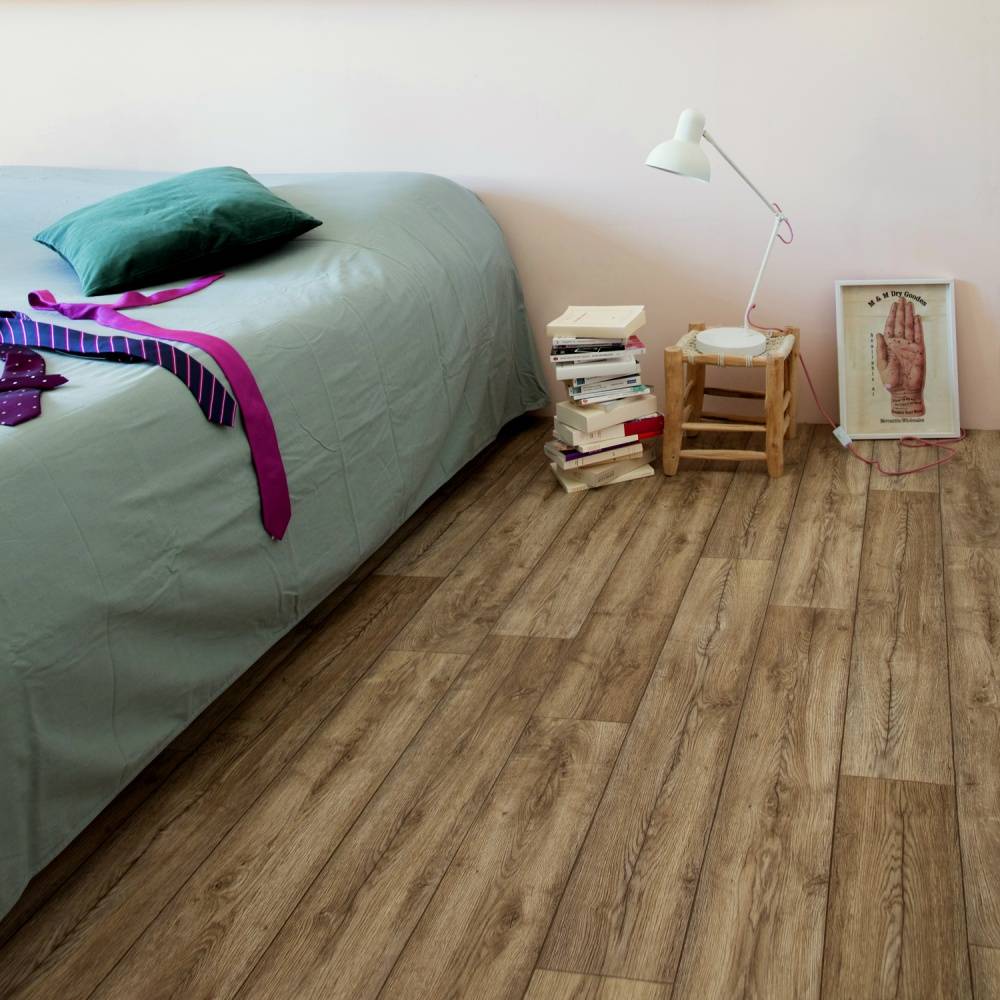 Ecostep Vinyl Flooring Rustic Oak 606M 
