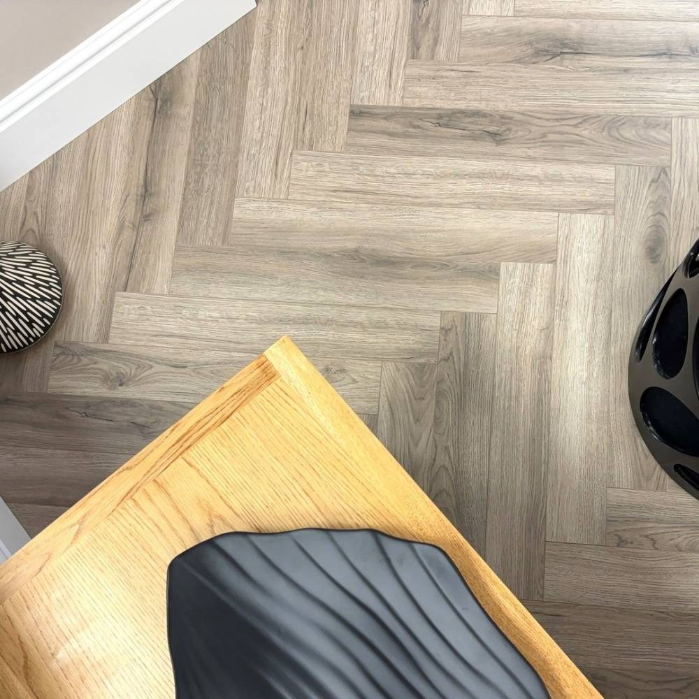 Embrace Herringbone Limed Oak 12mm Laminate 