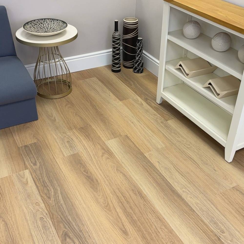 Engrave Light Walnut Luxury Vinyl Flooring Plank 7003