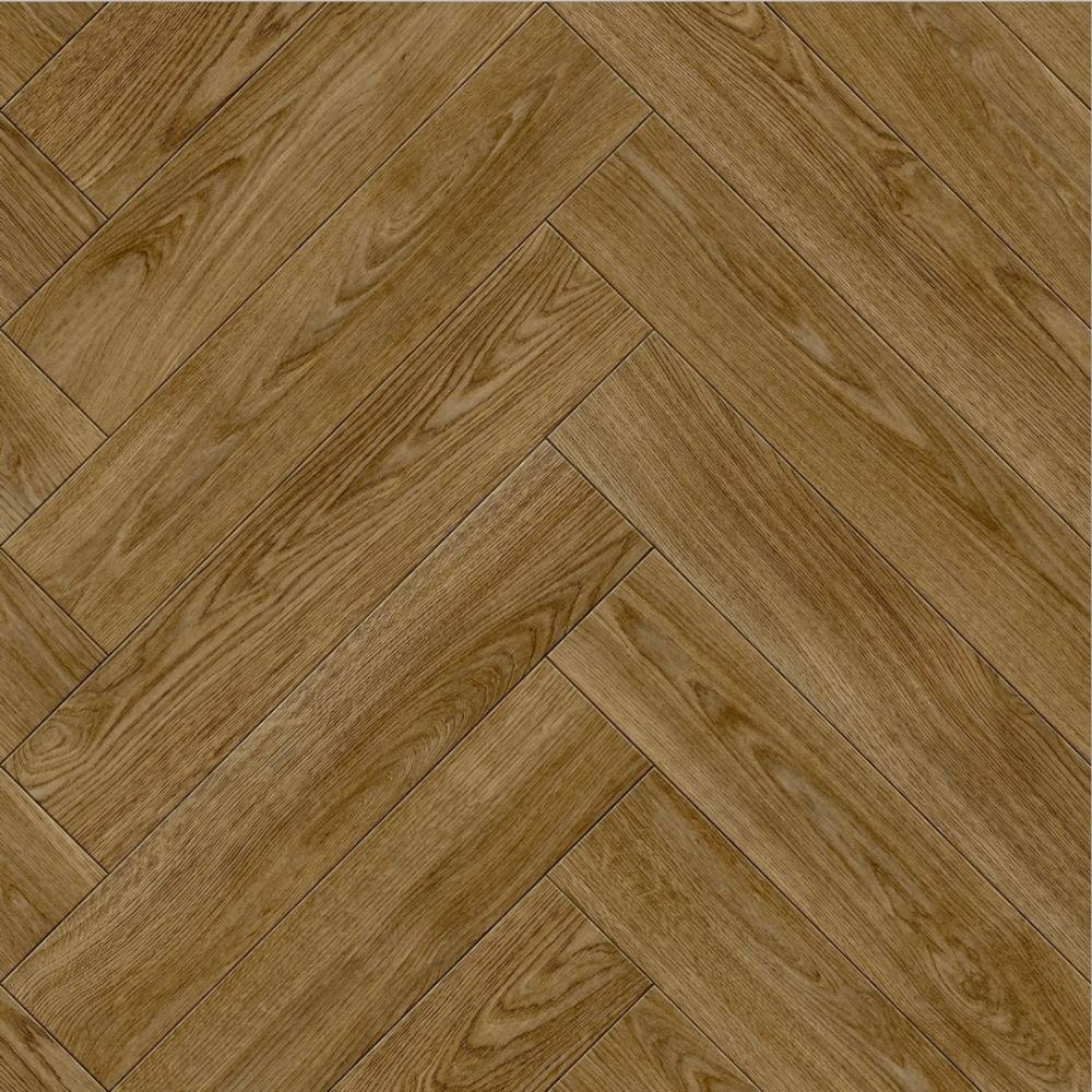 Lusora Sunlit Oak Herringbone 662D Cushion Vinyl Flooring