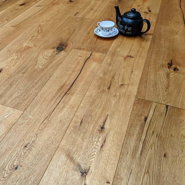 Loire Engineered Wood Flooring 15mm x 190mm Natural Distressed Heavy Brushed 