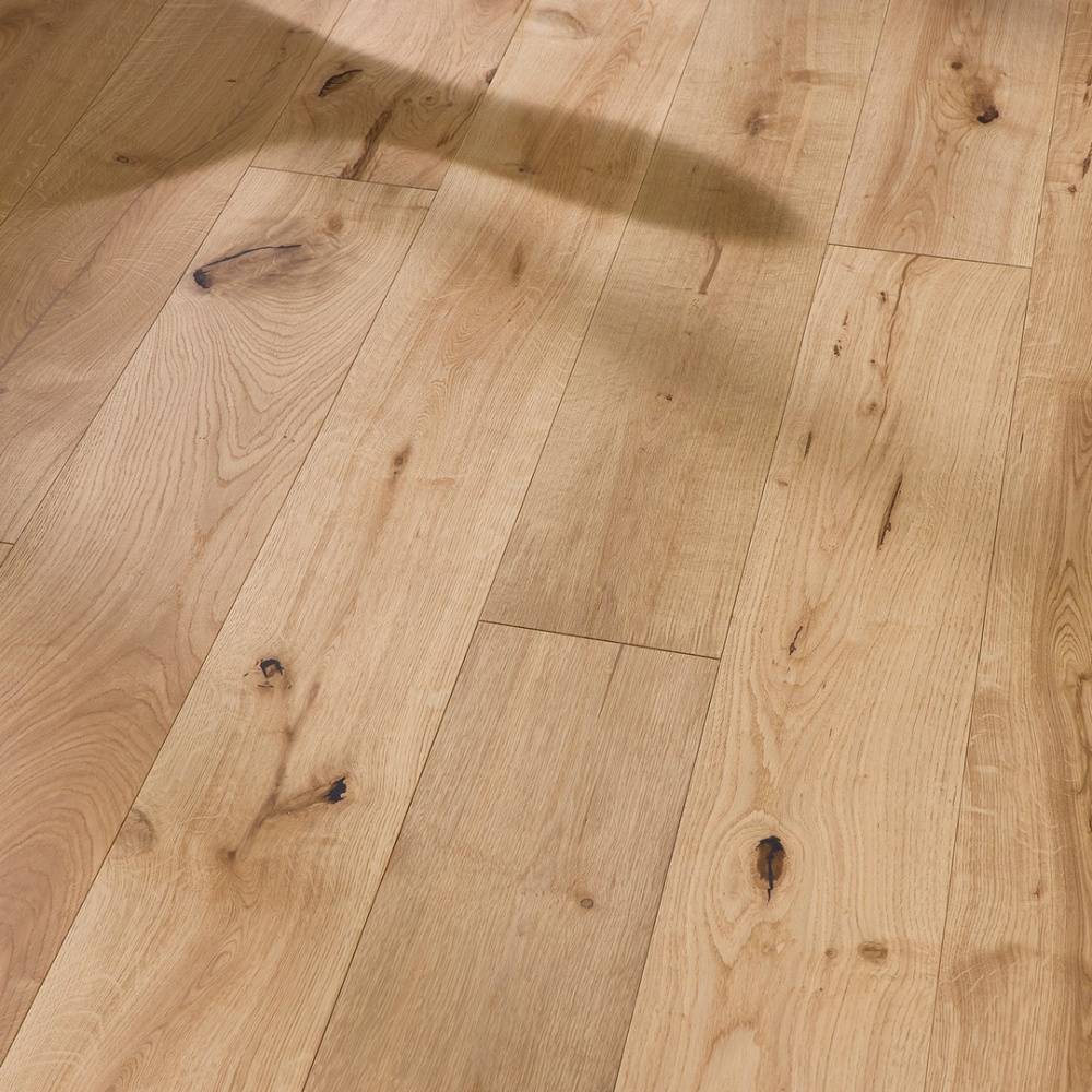 Manor Elton Engineered Wood Flooring 18mm x 190mm Natural Oak Brushed Oiled  - Big