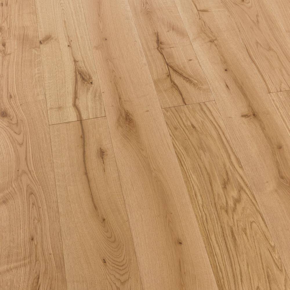 Manor Gunby Engineered Wood Flooring 18mm x 190mm Natural Oak Brushed Matt Lacquered  - Big
