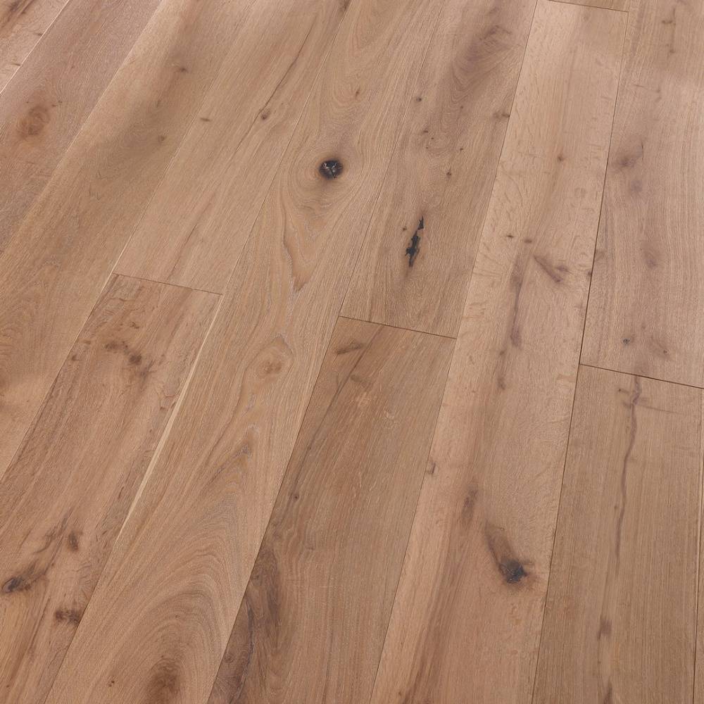Manor Kelham Engineered Wood Flooring 18mm x 190mm Limed White Brushed Matt Lacquered  - Big