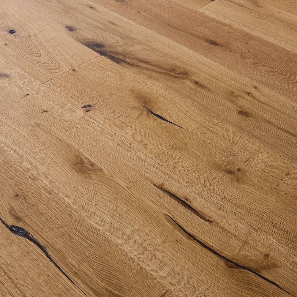 Loire Engineered Wood Flooring 15mm x 190mm Natural Oak Distressed Wax Oil  - Big