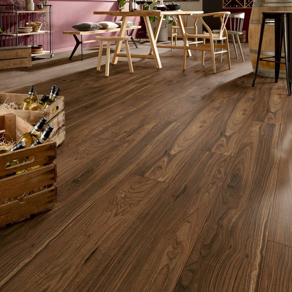 Prestige Laminate Flooring 8mm Lucca Walnut 3070