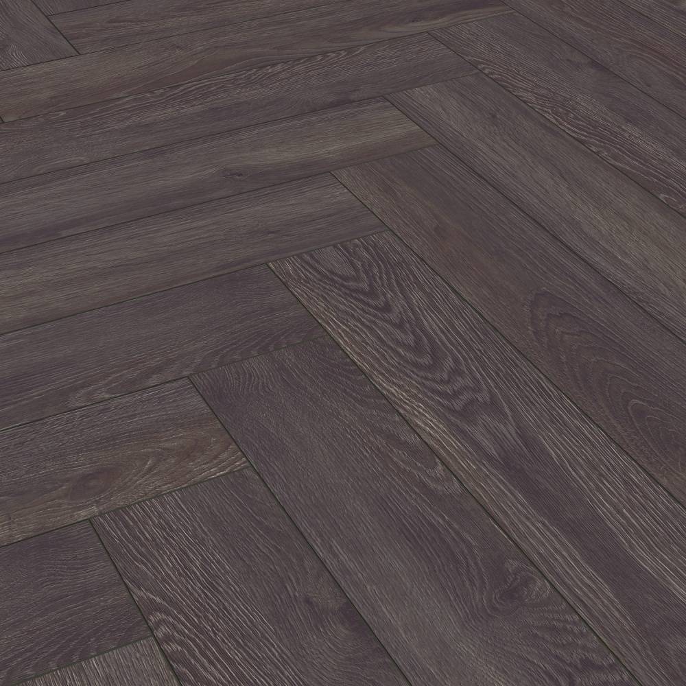 Prestige Herringbone Laminate Flooring Charcoal 8mm 6010 - Big
