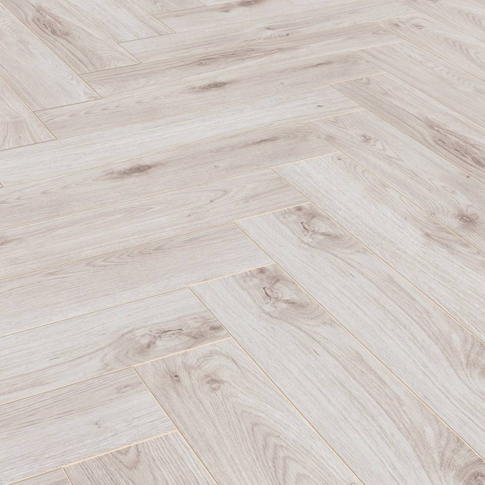 Prestige Herringbone Laminate Flooring Frosted Oak 8mm 3516 - Big