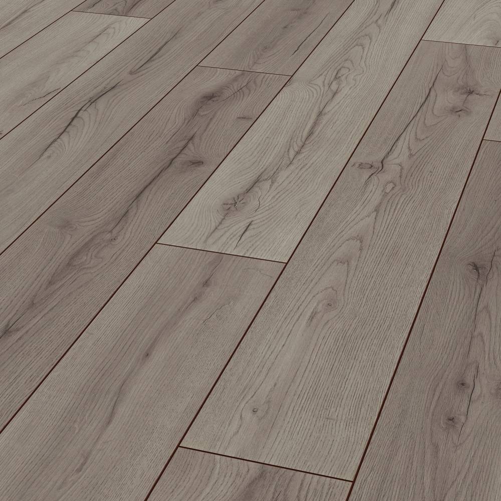 Prestige Oak Grey 8mm V-Groove Laminate Flooring 4175 - Big