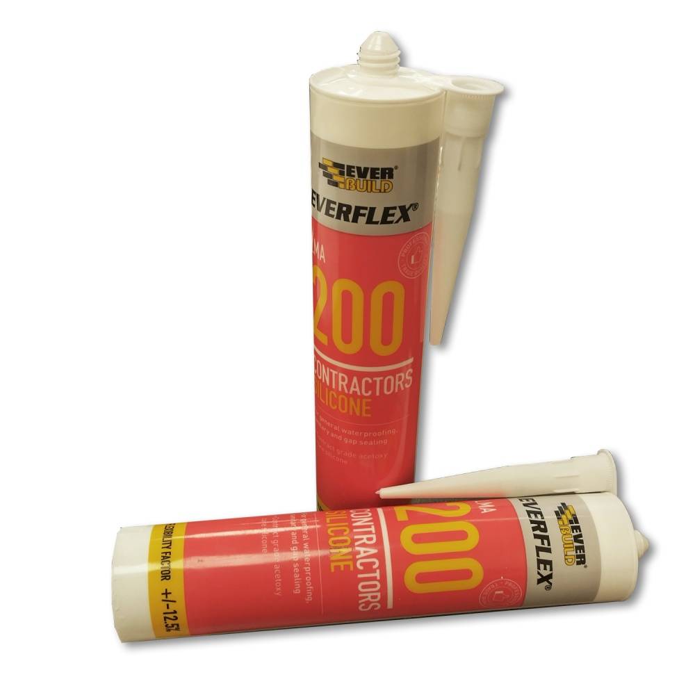 Silicone Sealant Clear White Cartridge