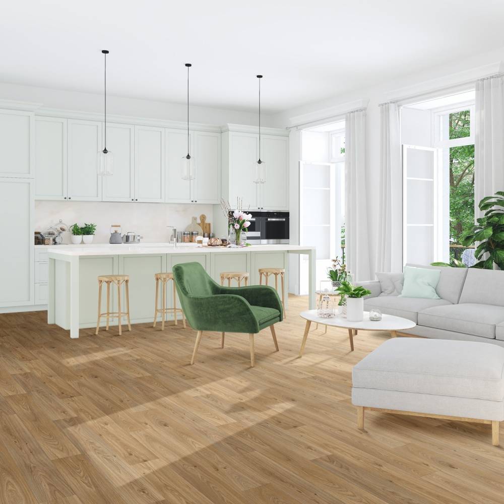 Ultrafelt Vinyl Flooring Light Oak Plank