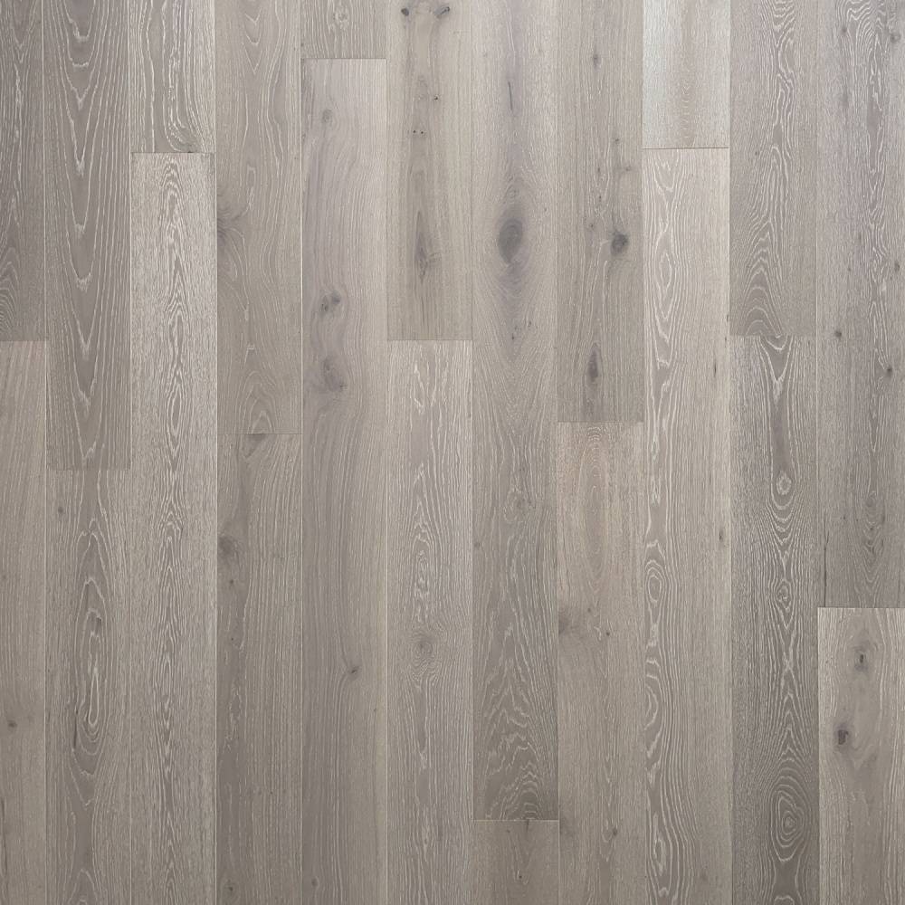 Wroxton Engineered Wood Flooring 14mm x 190mm White Stained Oak Brushed Matt Lacquer - Big