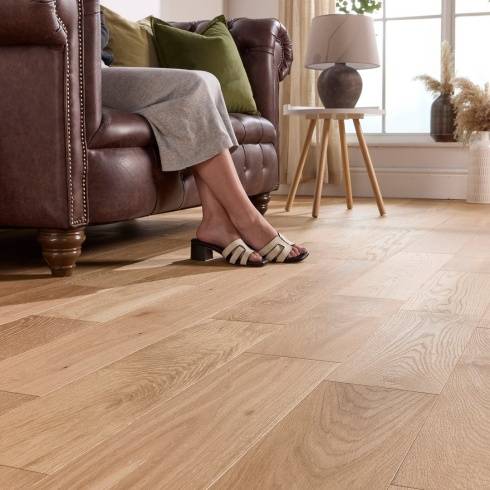 Abbey Audley Oak 14mm Brushed Oiled Engineered