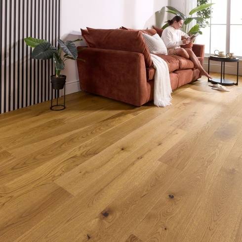 Abbey Tautra 14mm Light Golden Brushed Uv Oiled Engineered
