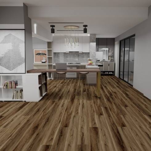 Aqua Plank Bisque Oak Click Vinyl Flooring