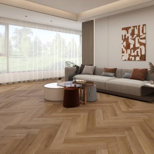 Aqua Plank Pendosa Oak Herringbone Click Vinyl