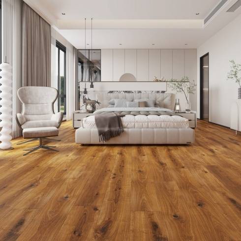 Embrace Pro  Laminate Flooring 14mm Smoked Oak AC5 Built-in Underlay