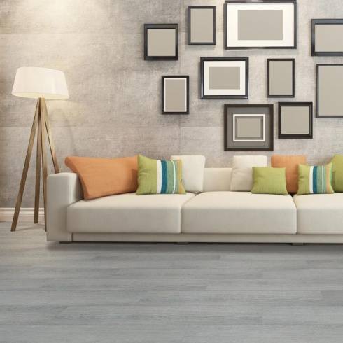 Engrave Light Grey Brushed Luxury Vinyl Flooring Plank 1265