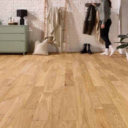 Manor Houghton Engineered Wood Flooring 18mm x 125mm Natural Brushed Oiled Oak