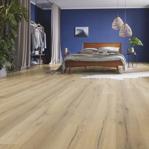 Prestige Pale Oak 7mm V-Groove Click Laminate Flooring 4176