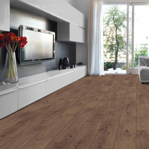 Prestige Plus 12mm Coffee Oak AC5 Click Laminate Flooring 3591